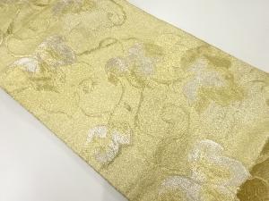 アンティーク　蔦の葉模様織出し袋帯（材料）